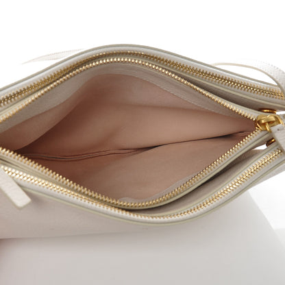 Celine Goatskin Large Trio Crossbody Bag White 5 of 7