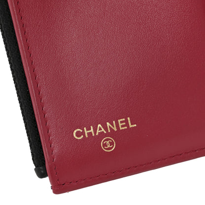 Chanel Goatskin Quilted Chanel 19 Small Flap Wallet Black 6 of 14