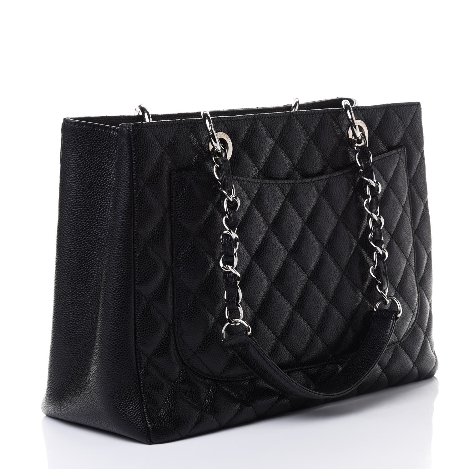 Chanel Caviar Quilted Grand Shopping Tote GST Black 2 of 4