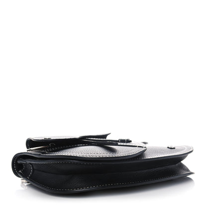 Christian Dior X KAWS Grained Calfskin Saddle Pouch Black 4 of 11