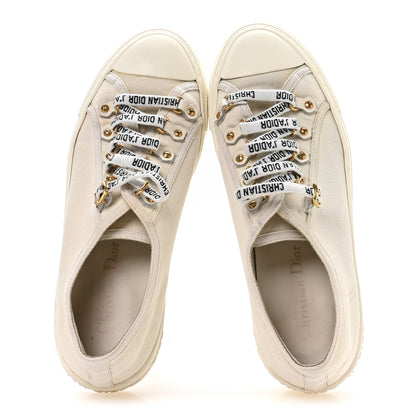 Christian Dior Canvas Walk'N'Dior Low Top Sneakers 38.5 White 2 of 8