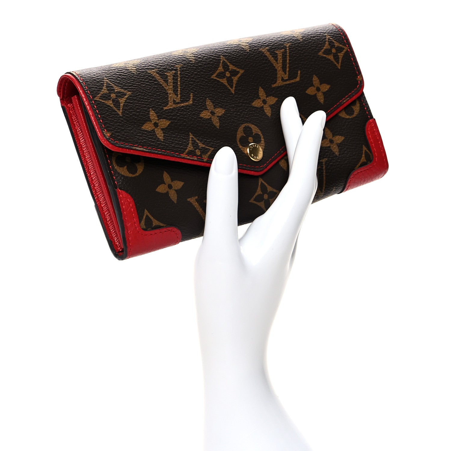 Louis Vuitton Monogram Sarah Retiro Wallet Cherry 2 of 9