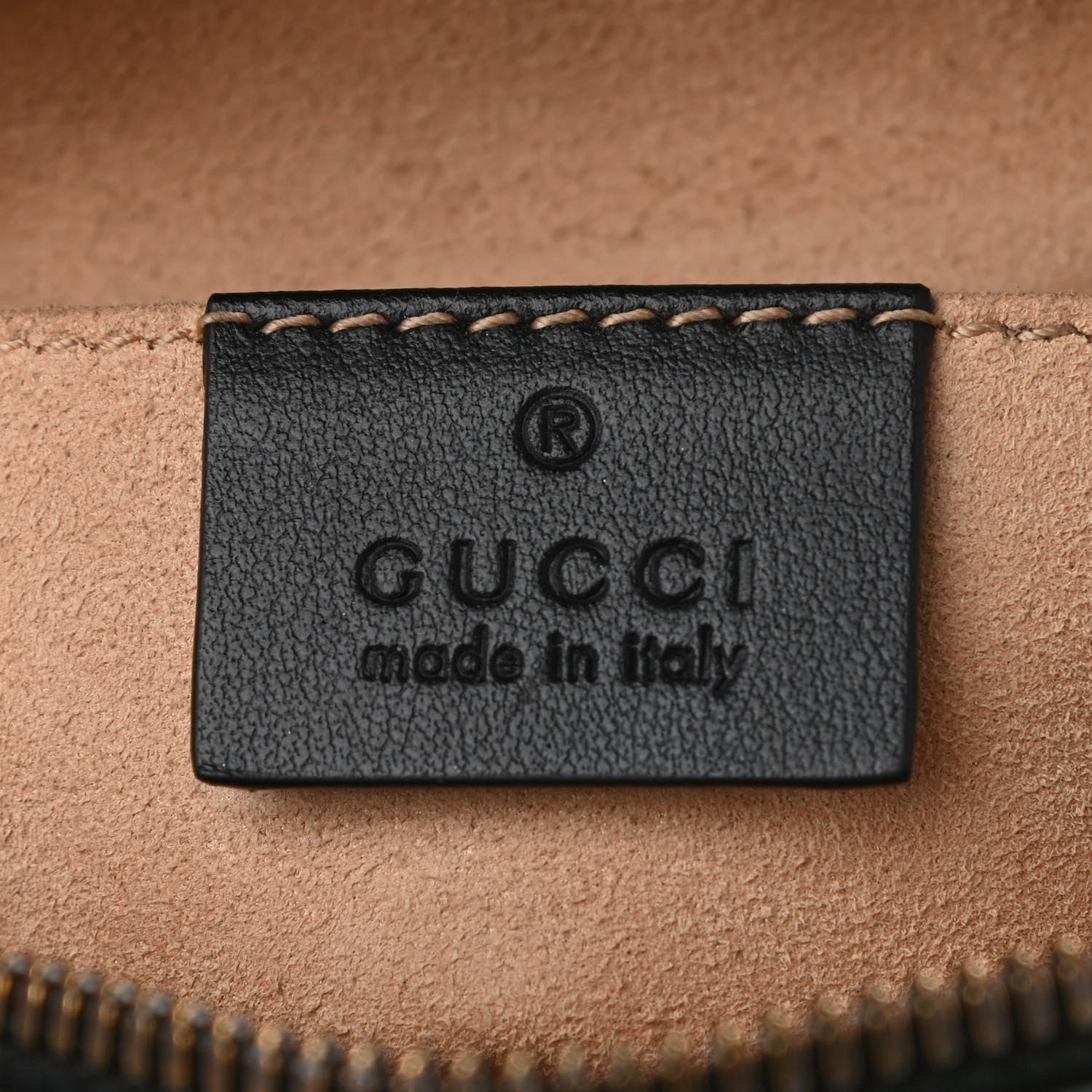 Gucci Calfskin Matelasse Small GG Marmont Chain Shoulder Bag Black 6 of 12