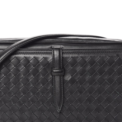 Bottega Veneta Nappa Intrecciato Medium Camera Shoulder Bag Black 9 of 11