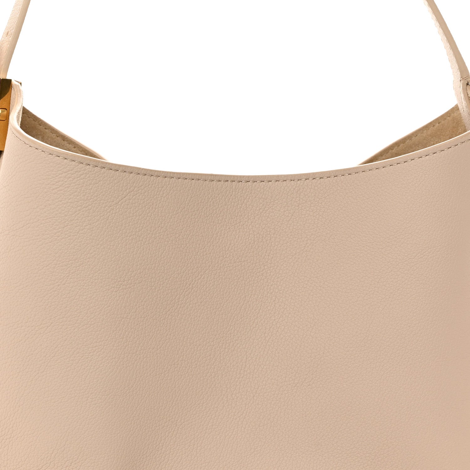 Louis Vuitton LOUIS VUITTON Grained Calfskin Low Key Hobo MM Limestone 9 of 11