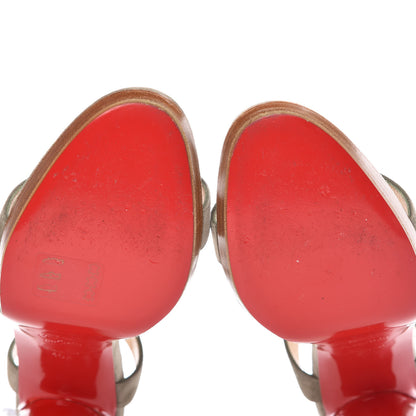 Christian Louboutin Veau Velours Corsini Platform 100 Sandals 40.5 Argile 12 of 12