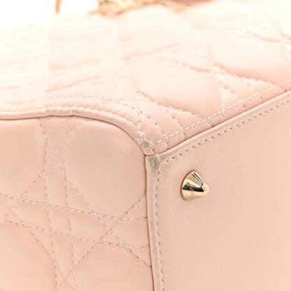 Christian Dior Lambskin Cannage Medium Lady Dior Light Pink 14 of 15