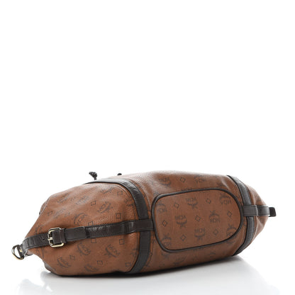 MCM Visetos Drawstring Shopper Cognac 4 of 15