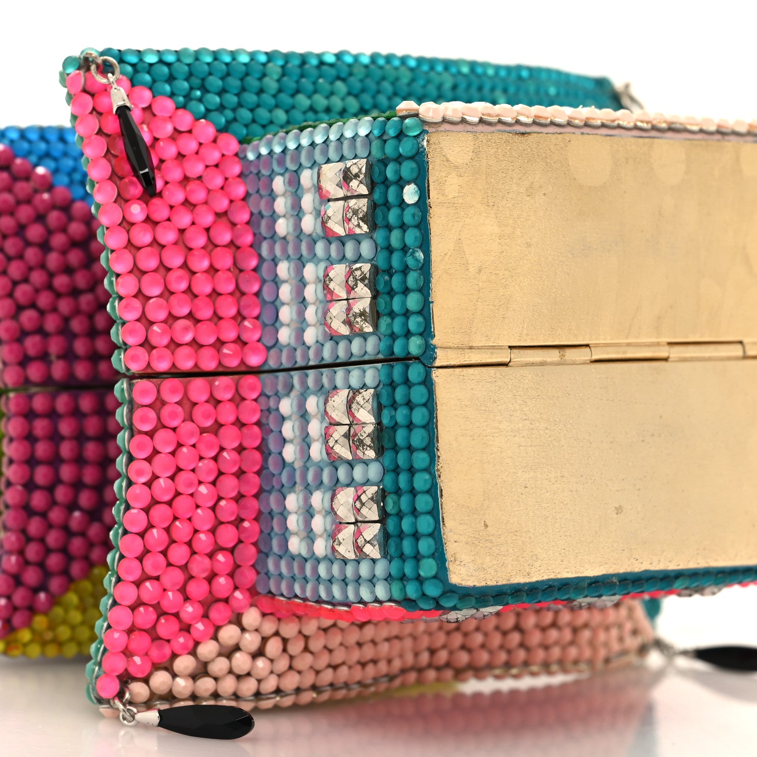 Judith Leiber Crystal Beaded Libertine Loves Leiber Dim Sum Pagoda Minaudiere Clutch Multicolor 8 of 11