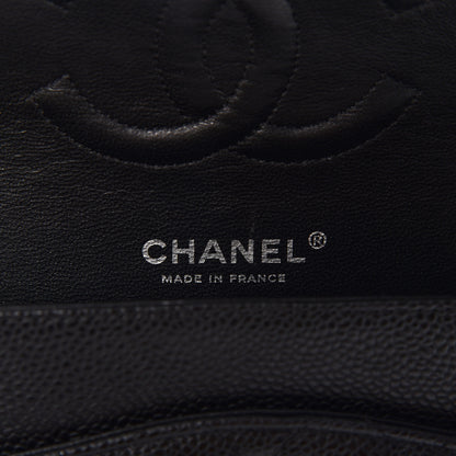 Chanel Caviar Quilted Medium Double Flap Black 11 of 12