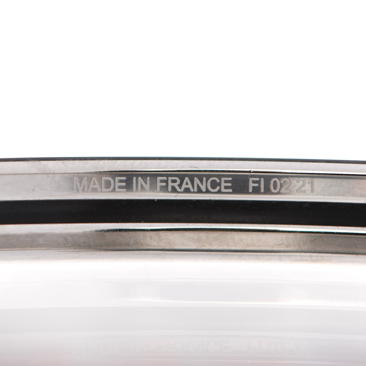 Hermes Enamel Printed Extra Narrow Colliers de Chiens Clous Bracelet 70 Album De Soie 5 of 6