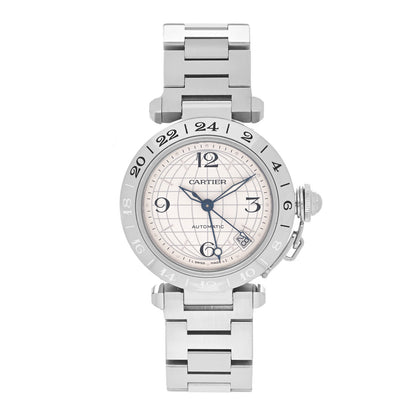 Cartier Stainless Steel 35mm Pasha GMT Automatic Watch 1 of 5
