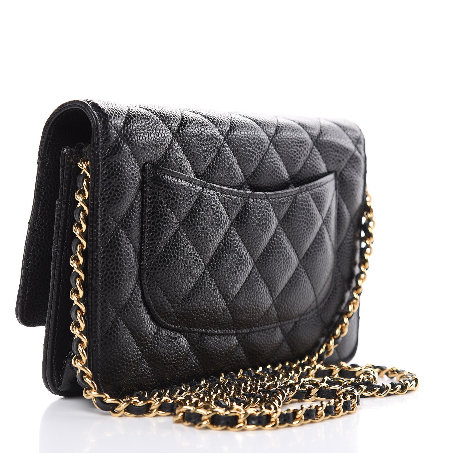 Chanel Caviar Quilted Wallet On Chain WOC Black 3 of 14