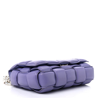 Bottega Veneta Lambskin Maxi Intreccio Padded Chain Cassette Crossbody Bag Lavender 4 of 16