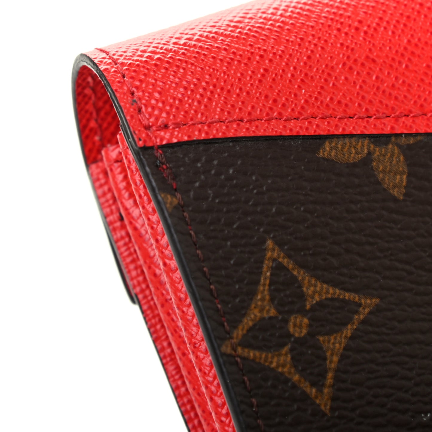 Monogram Sarah Multicartes Coquelicot
