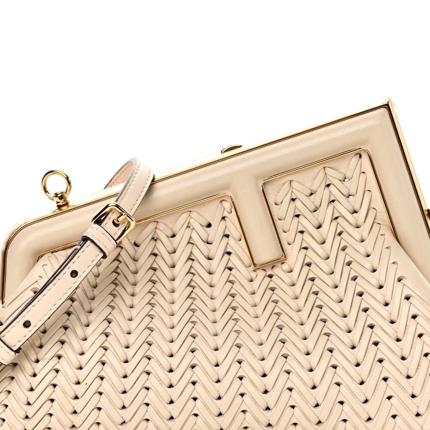 Vitello Grace Intreccio Nappa Small Fendi First Poudre
