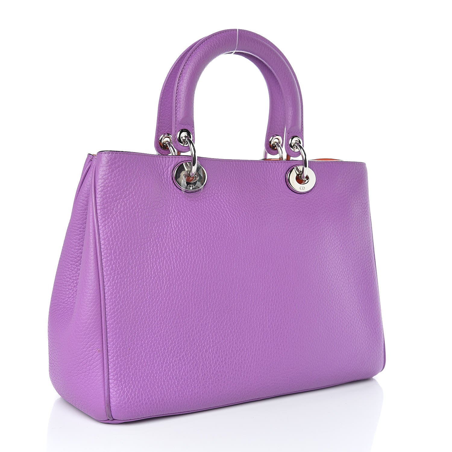 Christian Dior Bullcalf Medium Diorissimo Tote Parme 3 of 11