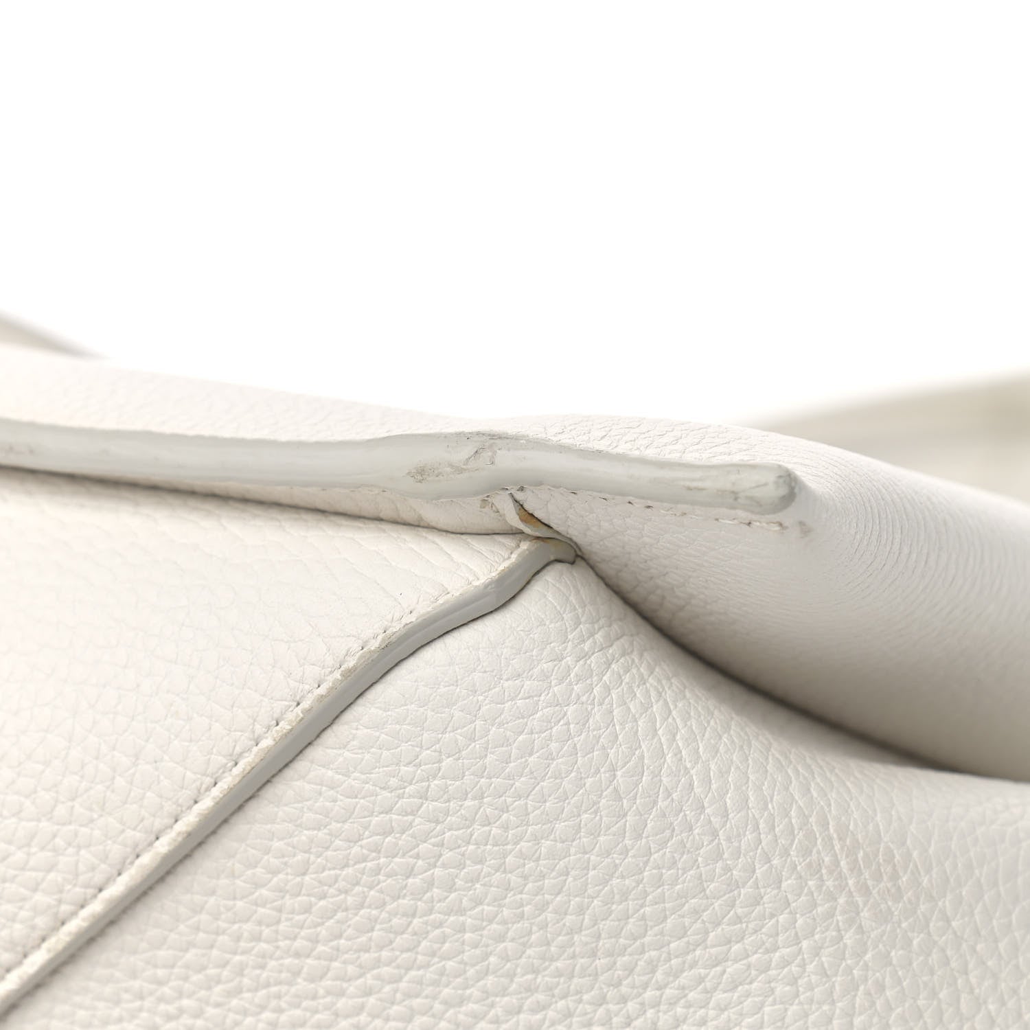 Celine Baby Grained Calfskin Small Tri-Fold Bag White 10 of 22