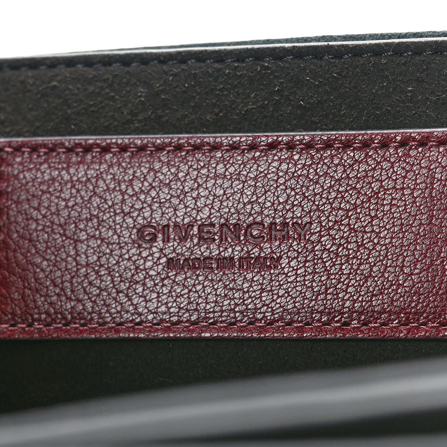 Givenchy Crinkled Patent Deerskin Suede Small GV3 Shoulder Bag Aubergine Graphite 6 of 9
