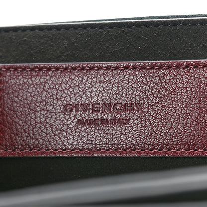 Givenchy Crinkled Patent Deerskin Suede Small GV3 Shoulder Bag Aubergine Graphite 6 of 9