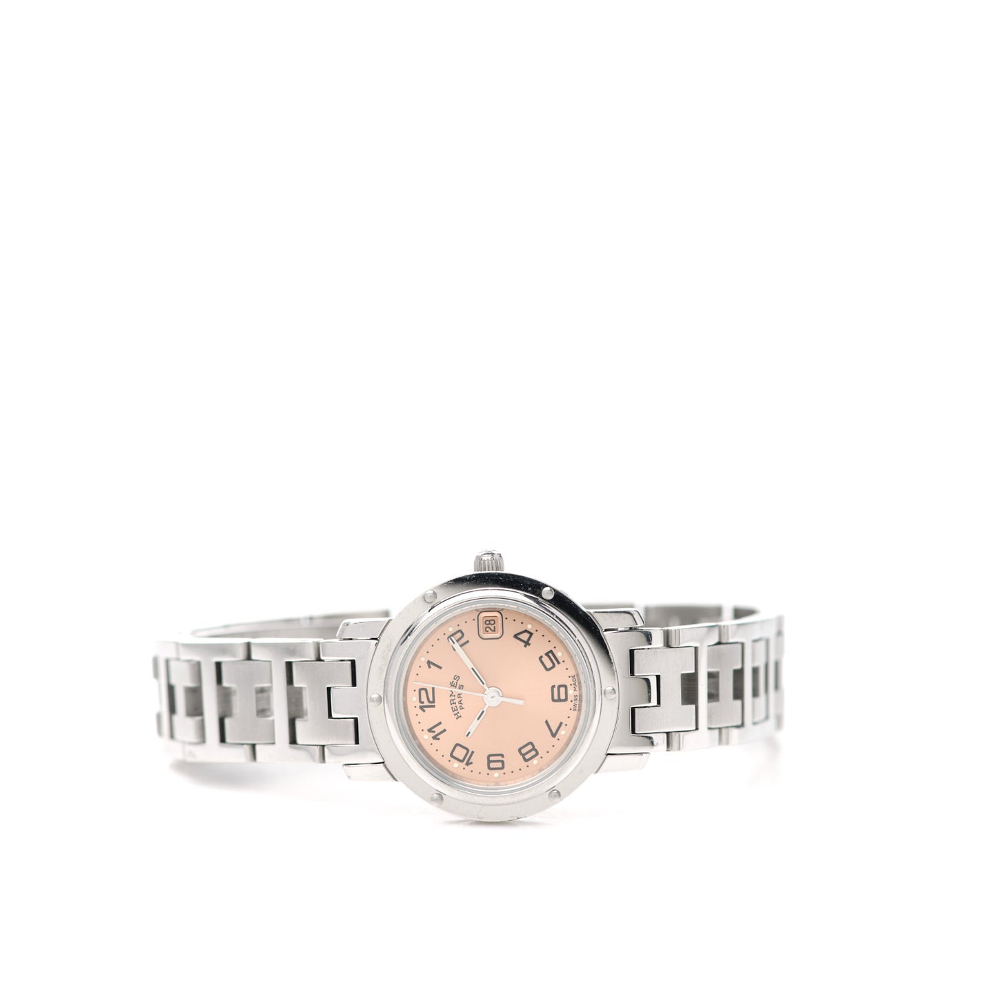 Stainless Steel 24mm Clipper Quartz Watch Pink