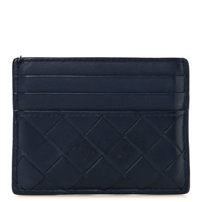 Bottega Veneta Nappa Intrecciato Card Holder Cypress Abyss 1 of 9