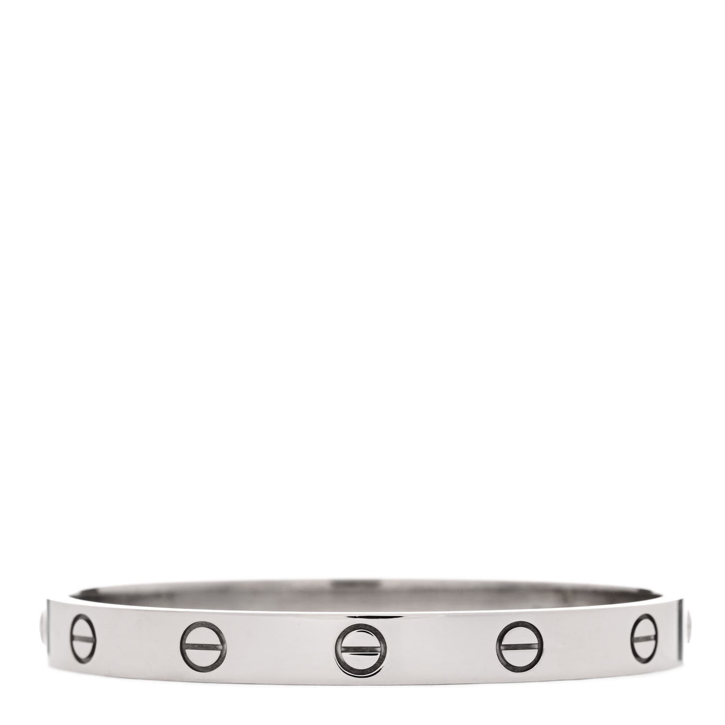 18K White Gold LOVE Bracelet 16