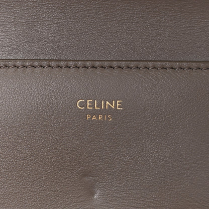 Celine Calfskin Compact Triomphe Wallet With Coin Purse Pebble 6 of 8