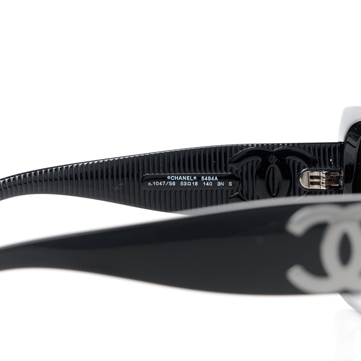Chanel Square Polarized CC Sunglasses 5494-A Black 5 of 7