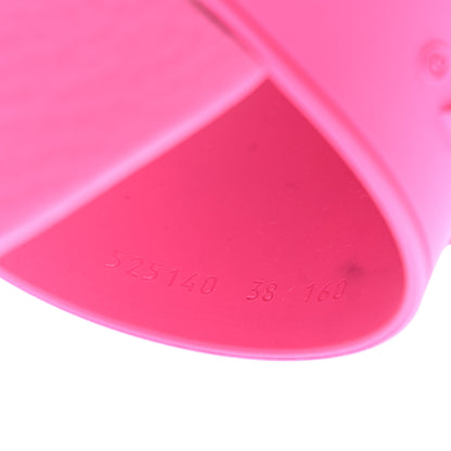 Gucci Rubber Womens Logo Slide Sandals 38 Fuchsia 7 of 7