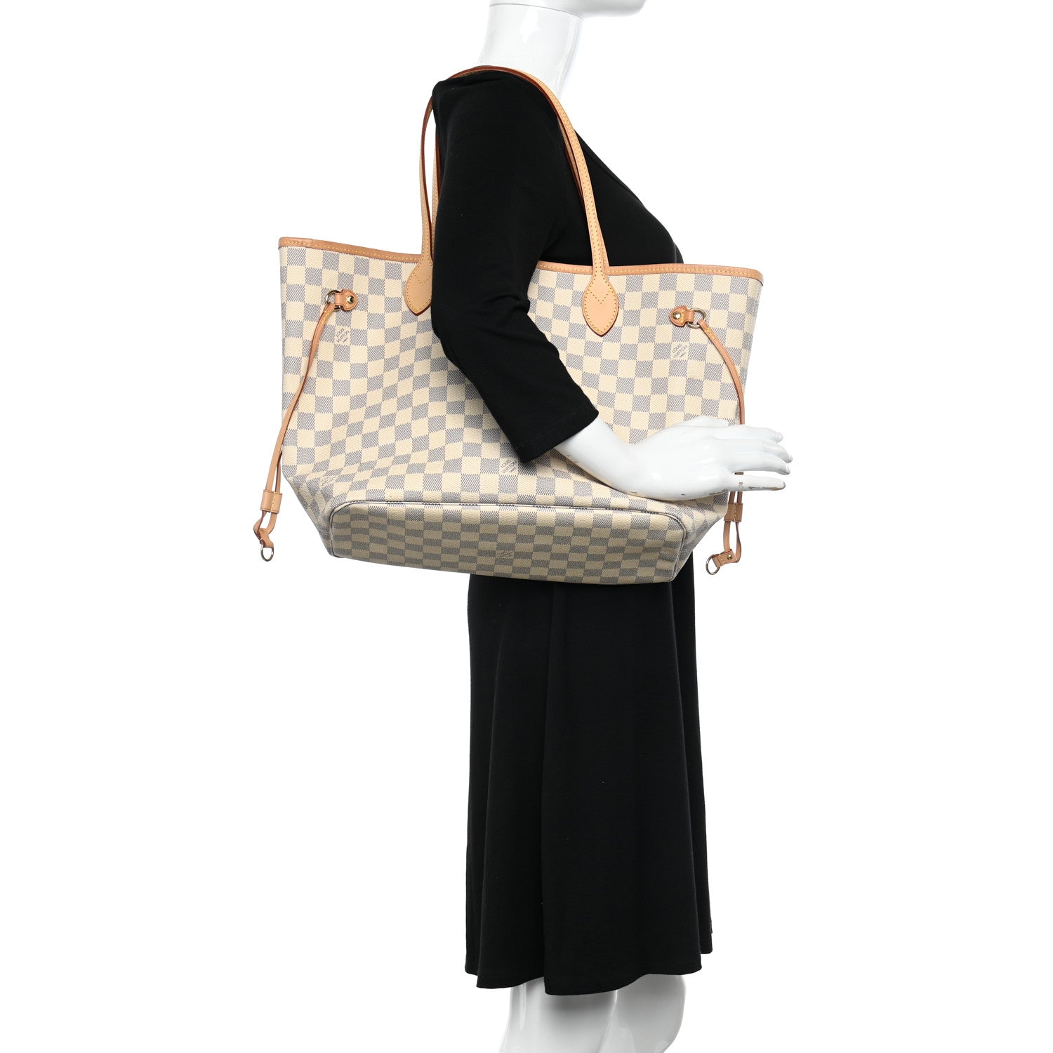 Louis Vuitton Damier Azur Neo Neverfull MM 2 of 9