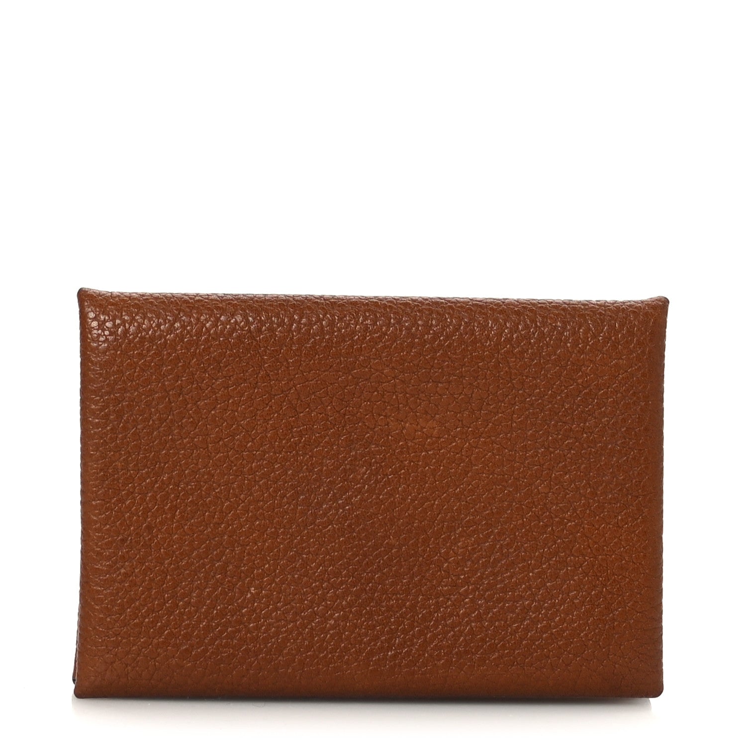 Hermes Barenia Verso Calvi Card Case Fauve Black 1 of 9