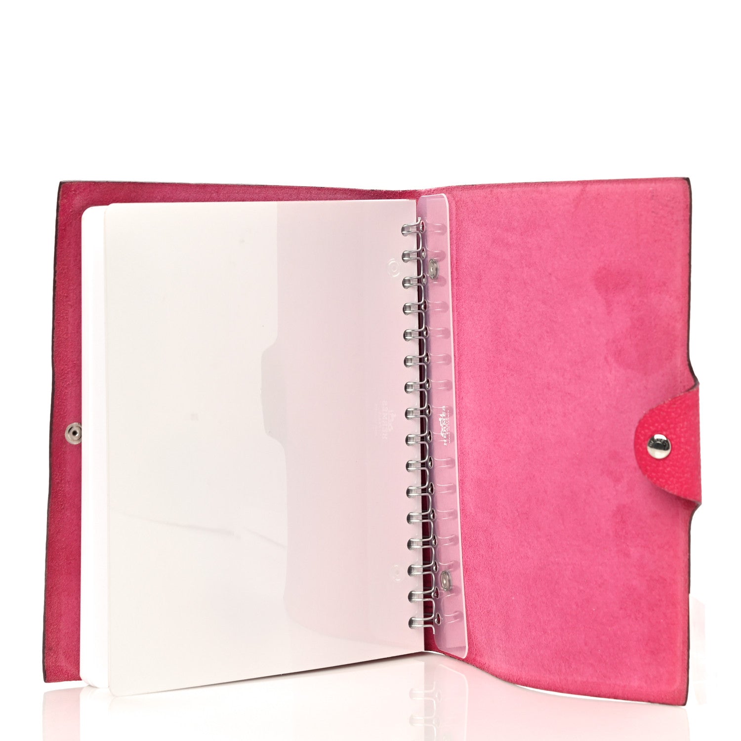 Hermes Togo Ulysse MM Notebook Cover Rose Shocking 7 of 15