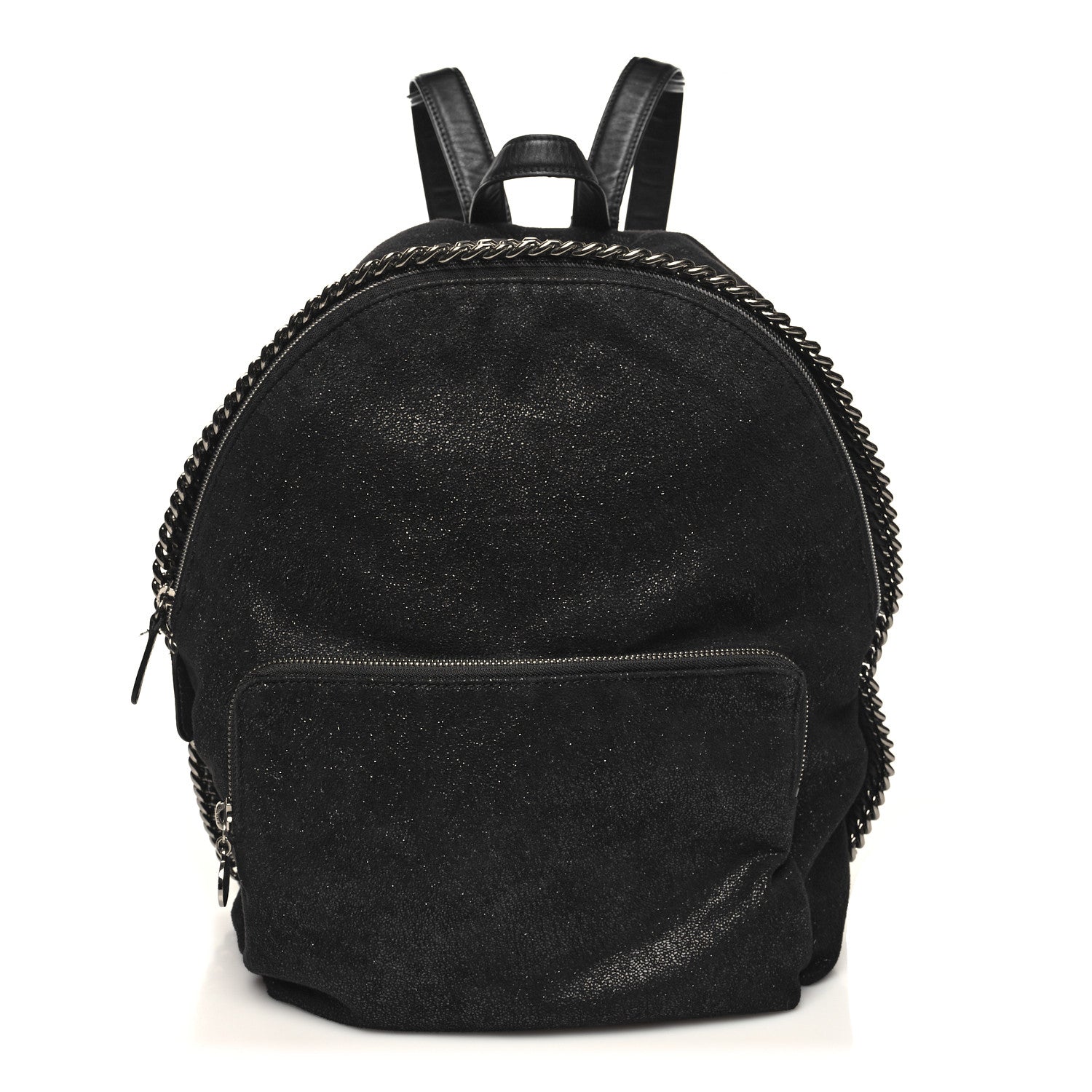 Stella McCartney Shaggy Deer Mini Falabella Backpack Black 1 of 9