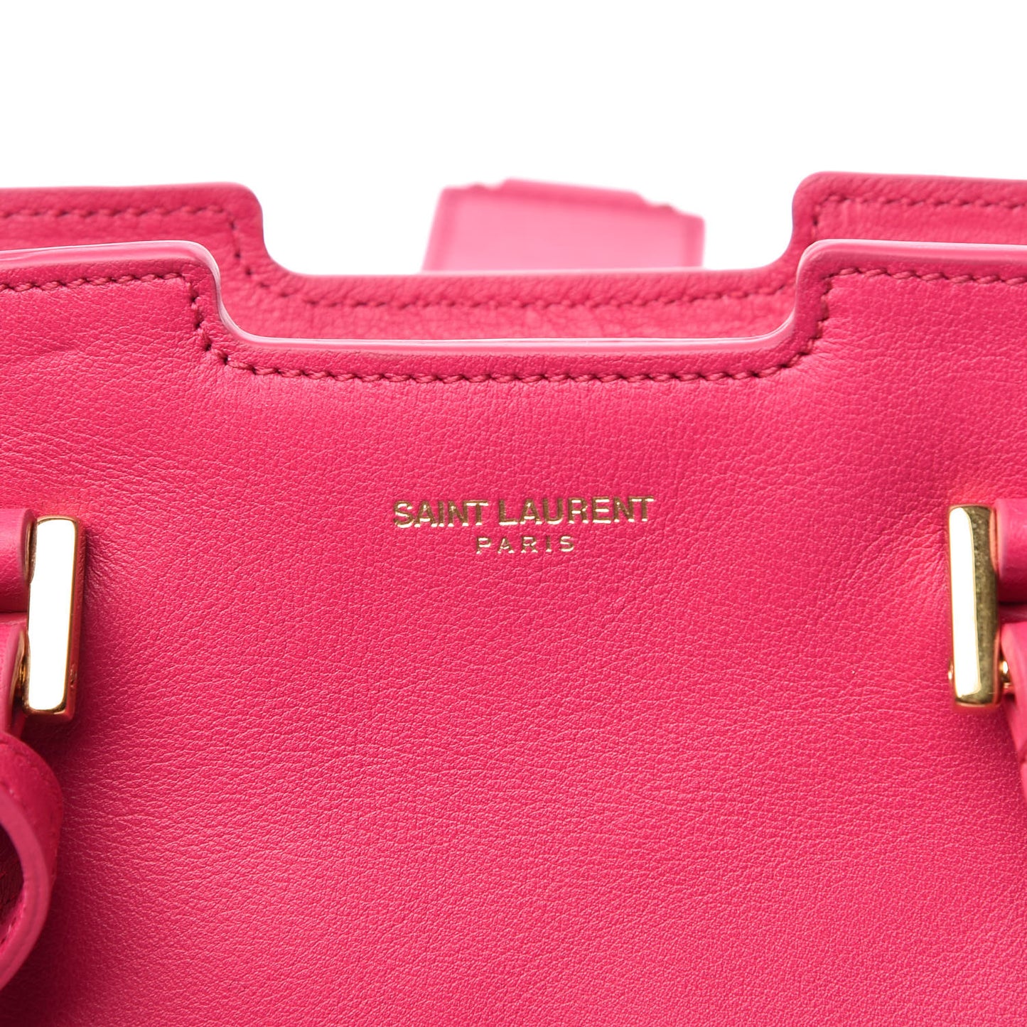Calfskin Small Monogram Cabas Fuchsia