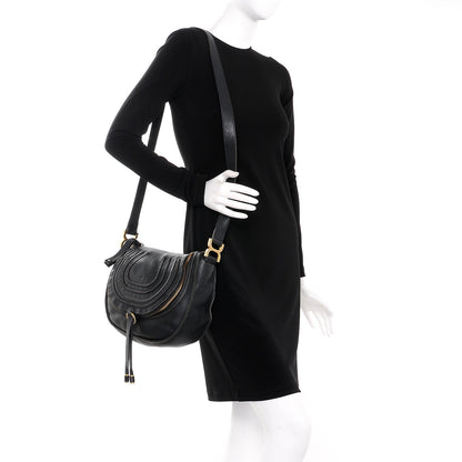 Chloe Calfskin Medium Marcie Round Zip Crossbody Bag Angora Beige 2 of 17