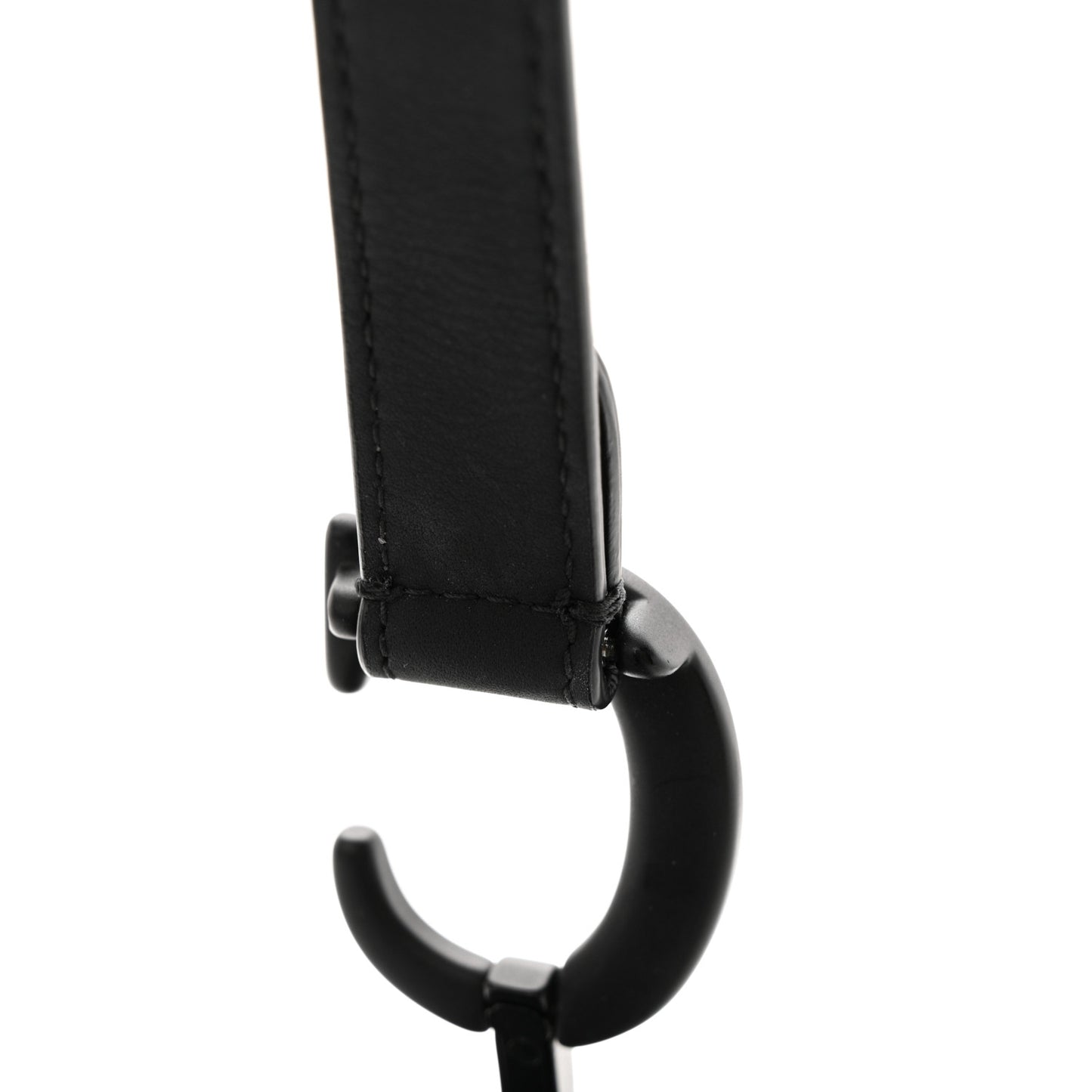 Ultra Matte Calfskin Saddle Bag Black