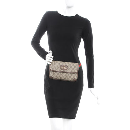 Gucci GG Supreme Monogram Neo Vintage Web Belt Bag Brown 2 of 8