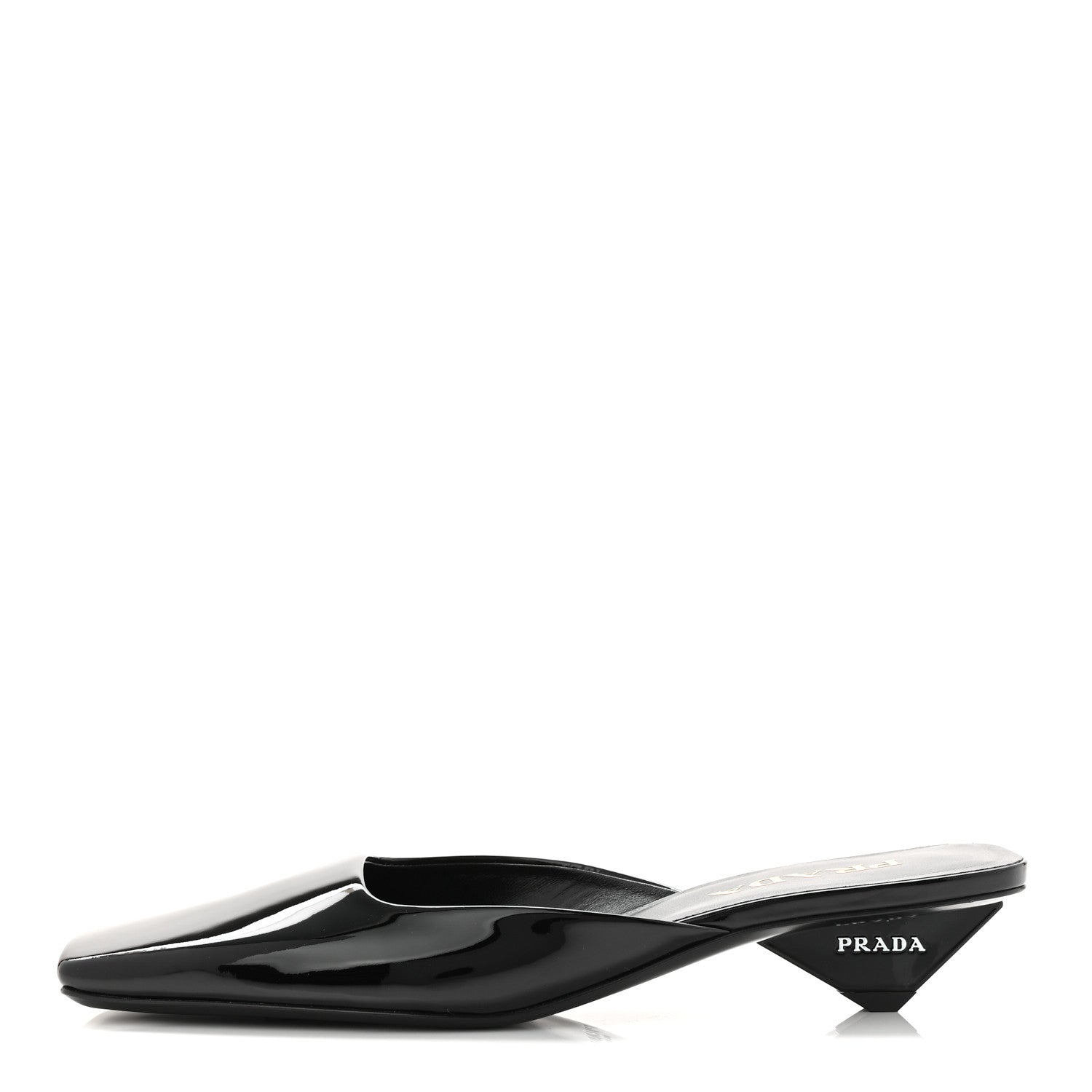 Prada Patent Modellerie Mules 38 Black 1 of 9