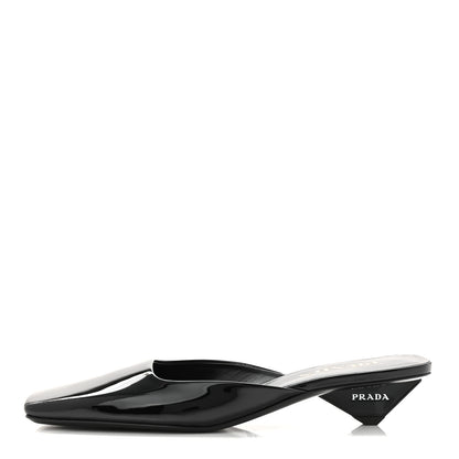 Prada Patent Modellerie Mules 38 Black 1 of 9
