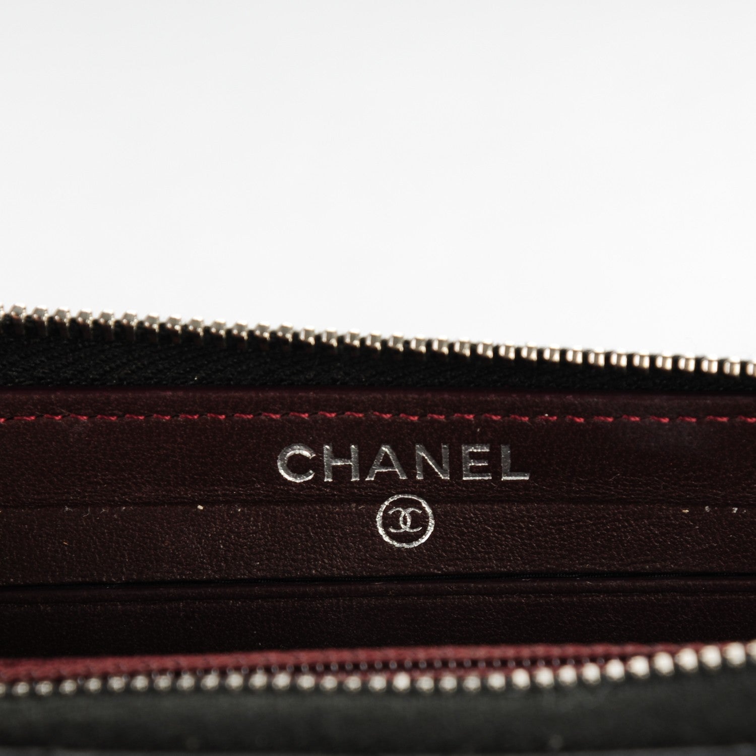 Chanel Lambskin Quilted Small Zip Around Wallet Black 7 of 8