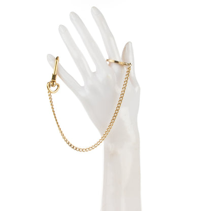 Louis Vuitton Metal Pochette Extender Key Ring Chain Gold 2 of 5