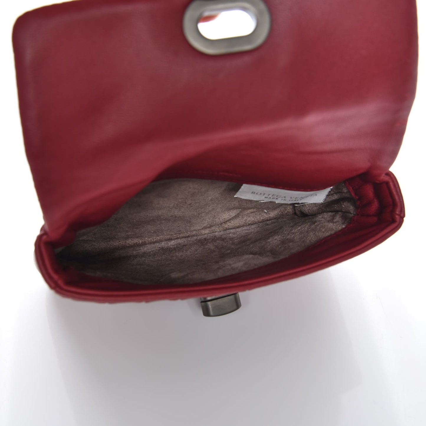 Nappa Intrecciato Small Pouch Red