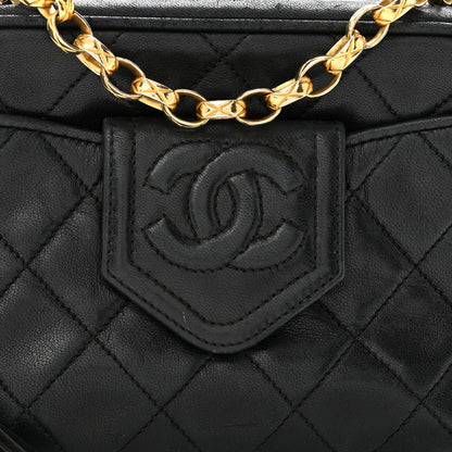 Chanel Lambskin Quilted CC Tassel Camera Case Black 10 of 13