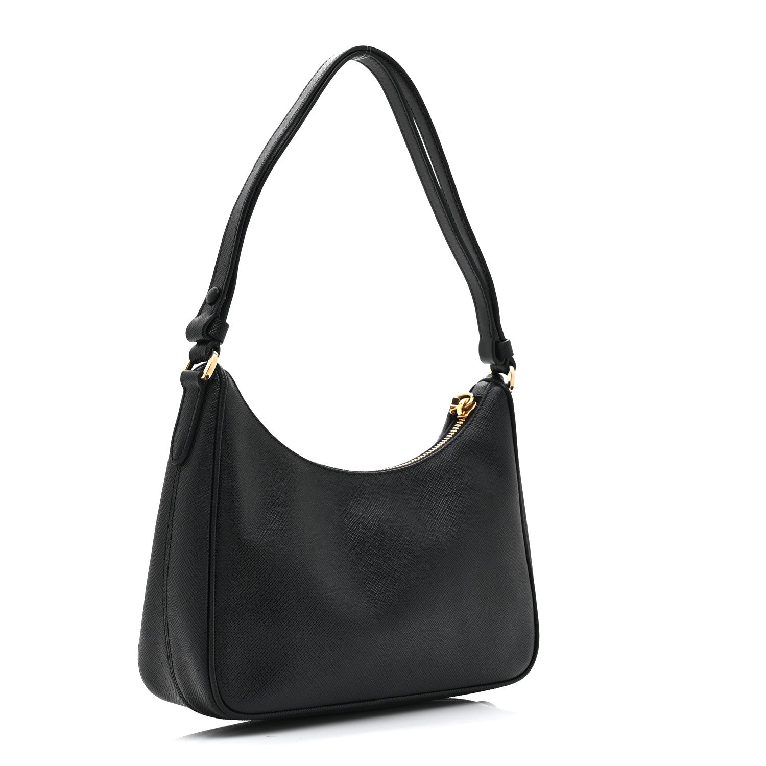 Prada Saffiano Lux Mini Re-Edition Shoulder Bag Black 3 of 10
