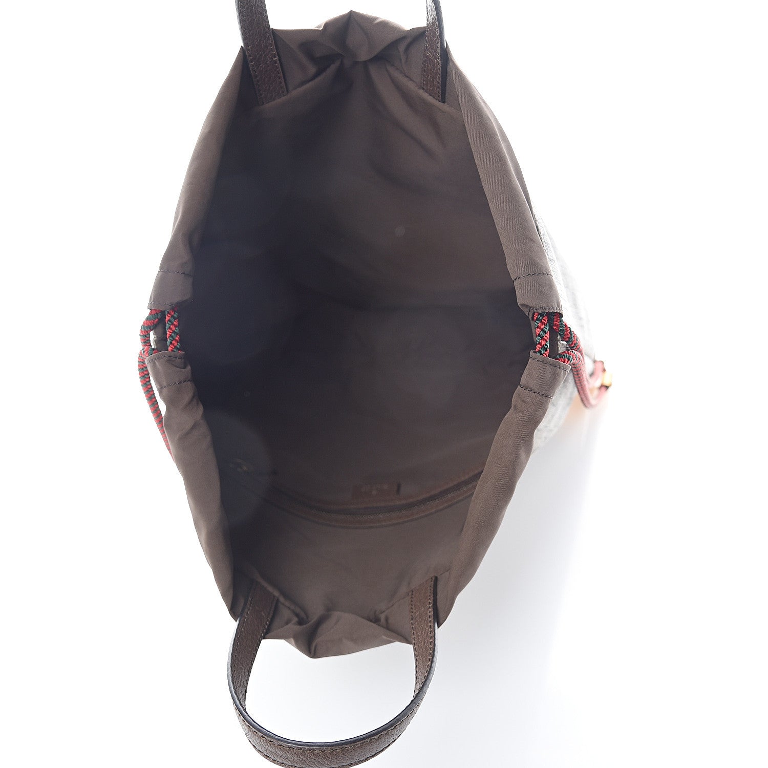 Gucci GG Supreme Monogram Neo Vintage Drawstring Backpack Beige New Acero Crop 4 of 8