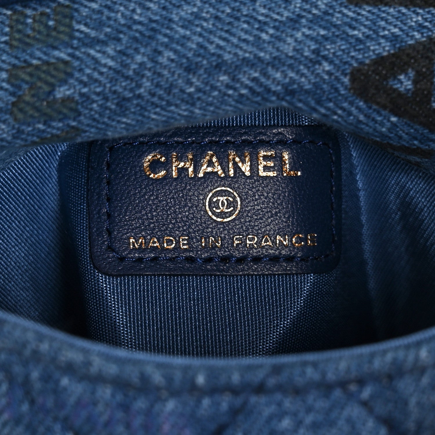 Chanel Denim Quilted Denim Mood Clutch With Chain Blue Multicolor 6 of 10