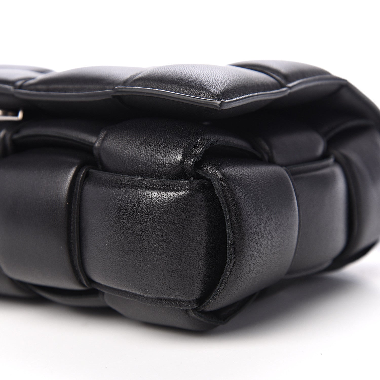 Bottega Veneta Nappa Maxi Intreccio Padded Cassette Crossbody Bag Black 7 of 8