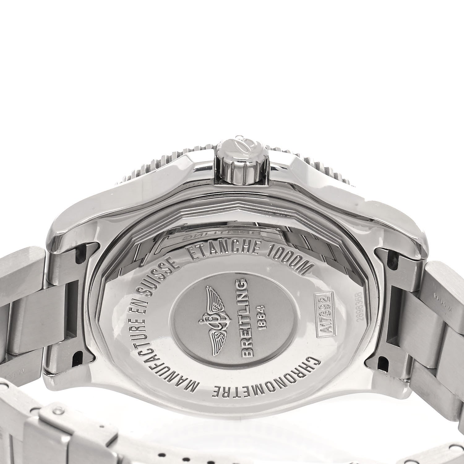 Breitling Stainless Steel 44mm Chronometre Super Ocean II Automatic Watch Blue A17392 4 of 5