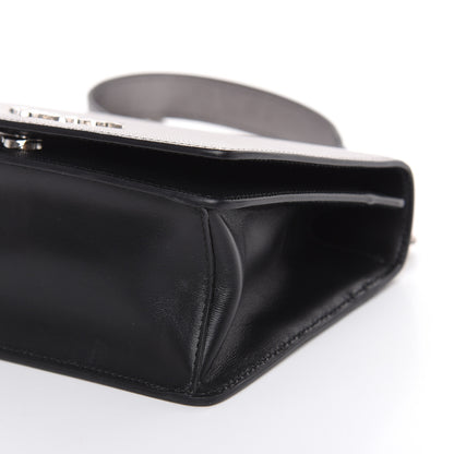 Prada Metallic Saffiano Soft Chain Shoulder Bag Silver 8 of 9